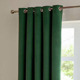 Furn velvet blackout curtains emerald green 117x137cm - British product
