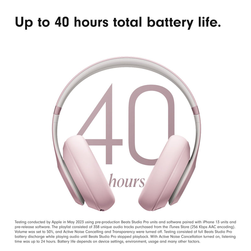 Beats Studio Pro ANC Over-Ear Wireless Headphones - Soft Pink