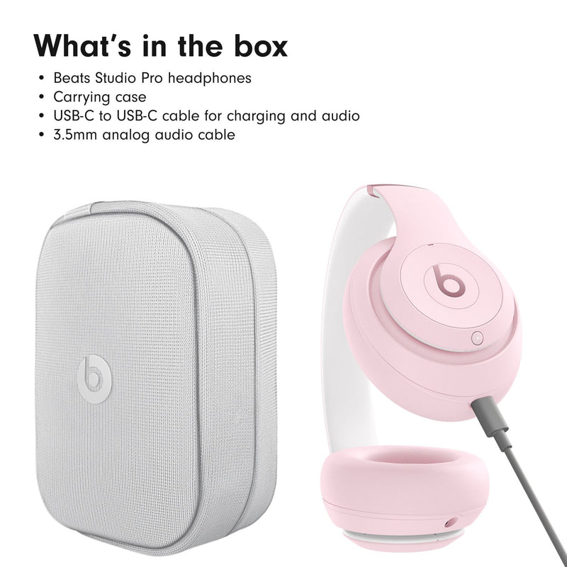 Beats Studio Pro ANC Over-Ear Wireless Headphones - Soft Pink
