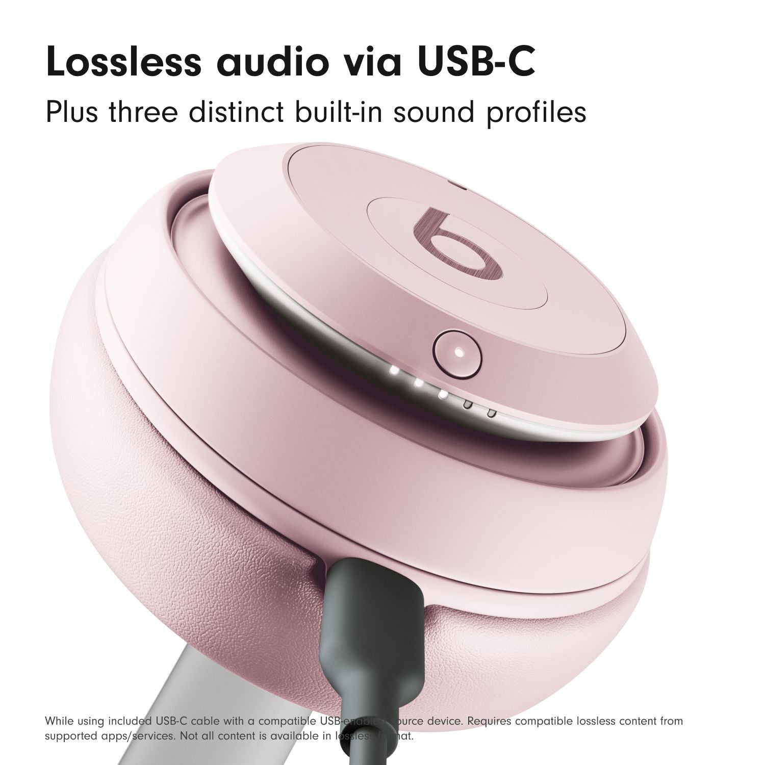 Beats Studio Pro ANC Over-Ear Wireless Headphones - Soft Pink