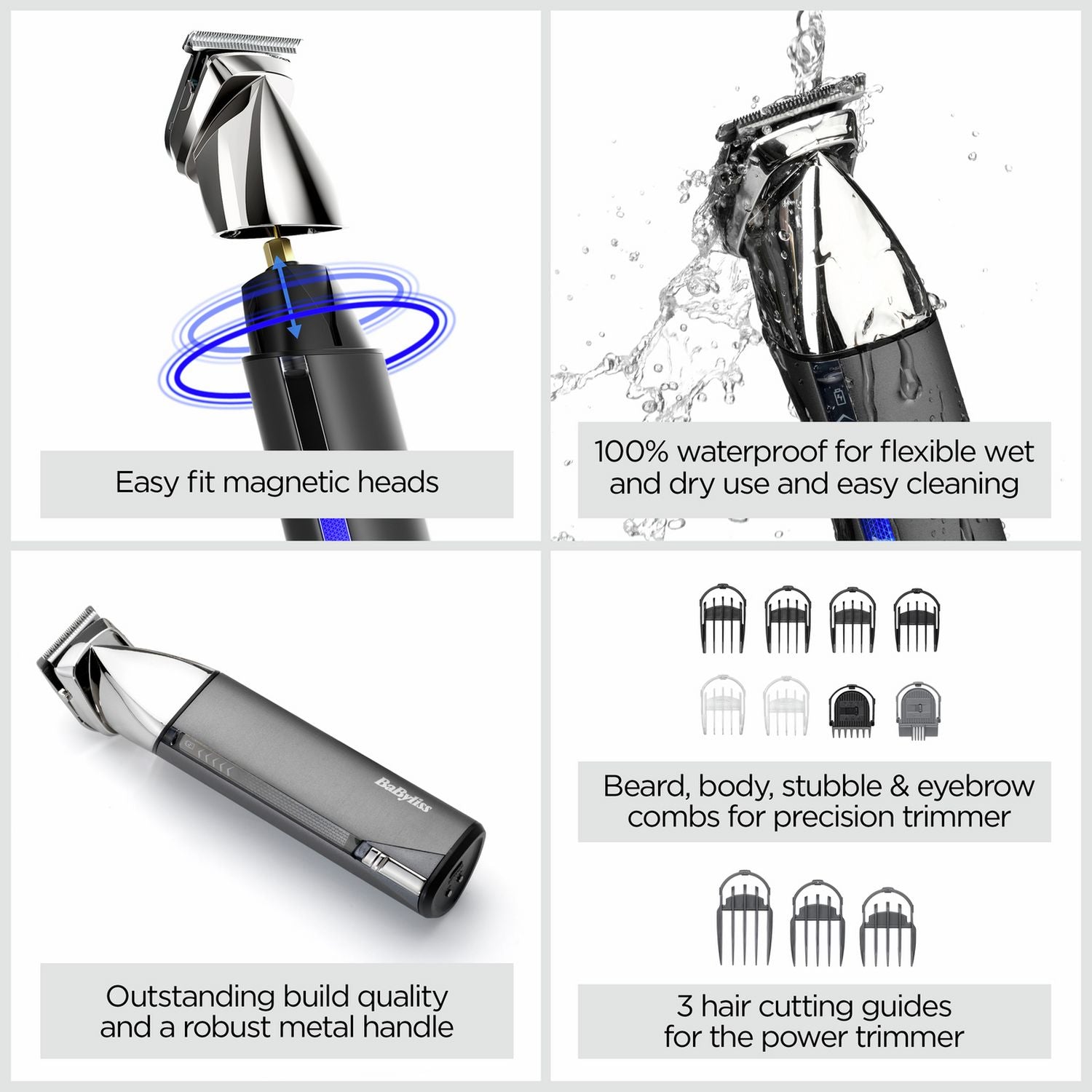 BaByliss Super-X 15 in 1 cordless multi-trimmer - British product