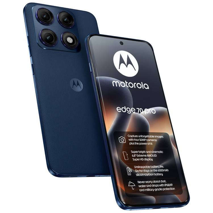 Motorola Edge 70 Pro 512GB AI phone Pantone Titan (British brand)