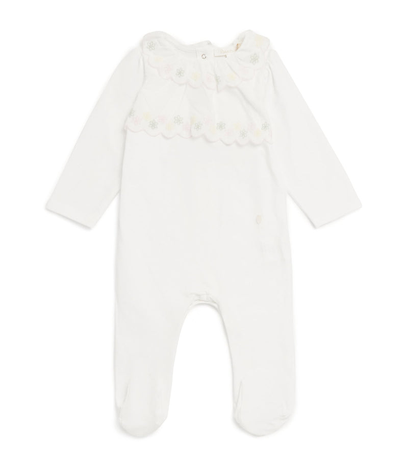 Patachou cotton embroidered all-in-one for ages 1-24 months, imported from the UK