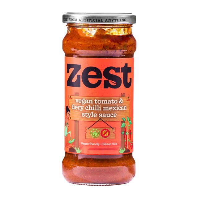 Zest Tomato & Fiery Chilli Pasta Sauce   340g GOODS M&S   