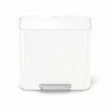 Simplehuman mini recycler pedal bin White 15 Litre, imported from the UK
