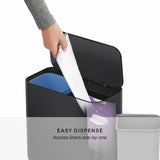 Simplehuman mini recycler pedal bin White 15 Litre, imported from the UK
