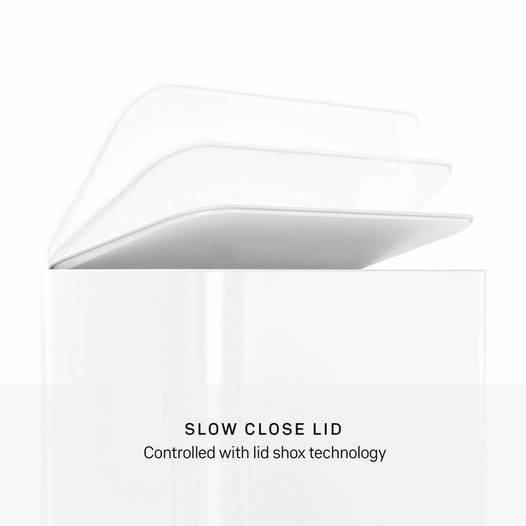 Simplehuman mini recycler pedal bin White 15 Litre, imported from the UK