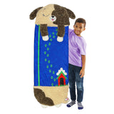 Happy Nappers brown dog plush sleeping bag toy medium (British brand)