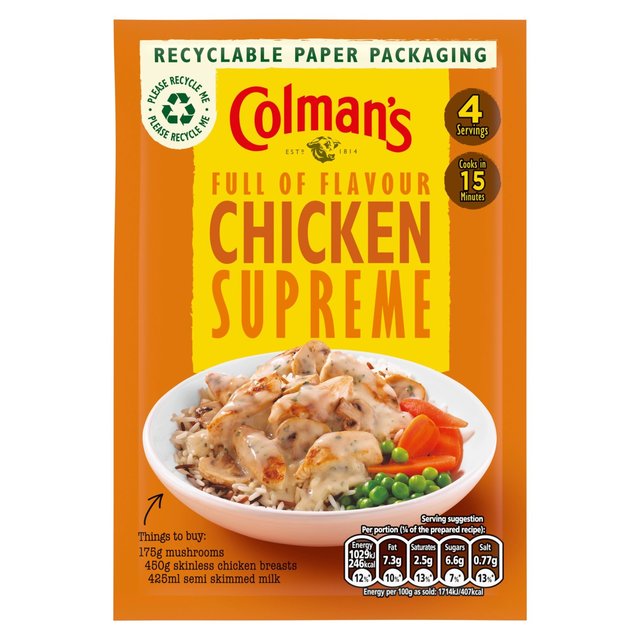 Colman's Chicken Supreme Recipe Mix    38g GOODS M&S   