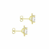 Revere cubic zirconia halo stud earrings, imported from the UK