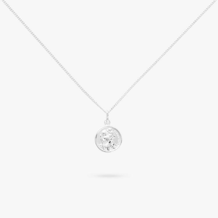 Revere St Christopher pendant necklace sterling silver 46cm, UK version