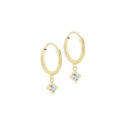 Argos Revere 9ct Yellow Gold Hoop Drop Earrings- Buy online at McGrocer