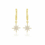 Revere gold North Star drop earrings, UK version