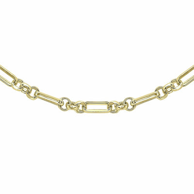 Argos Revere 9ct Yellow Gold Figaro Belcher Chain 18 Inch- Buy online at McGrocer