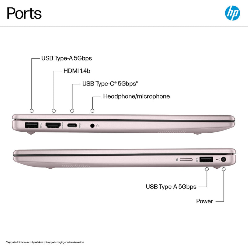 HP 14 laptop Intel N150 4GB 128GB - British product