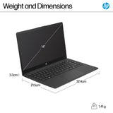 HP 14 laptop Intel N150 4GB 128GB - British product