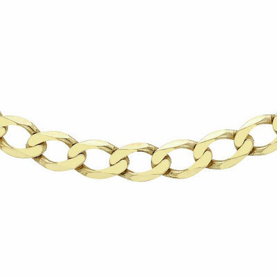 Argos Revere 9ct Yellow Gold Flat Curb 22 Inch Chain- Buy online at McGrocer