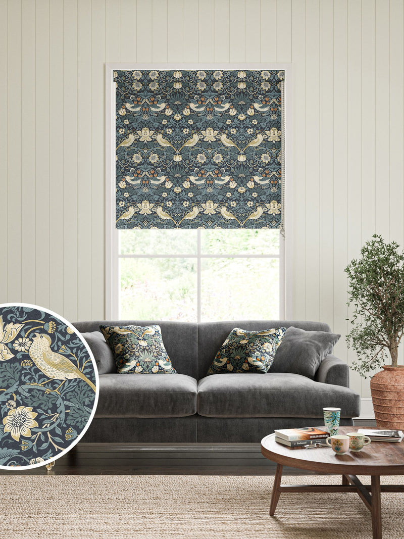 William Morris Strawberry Thief roller blind - British product
