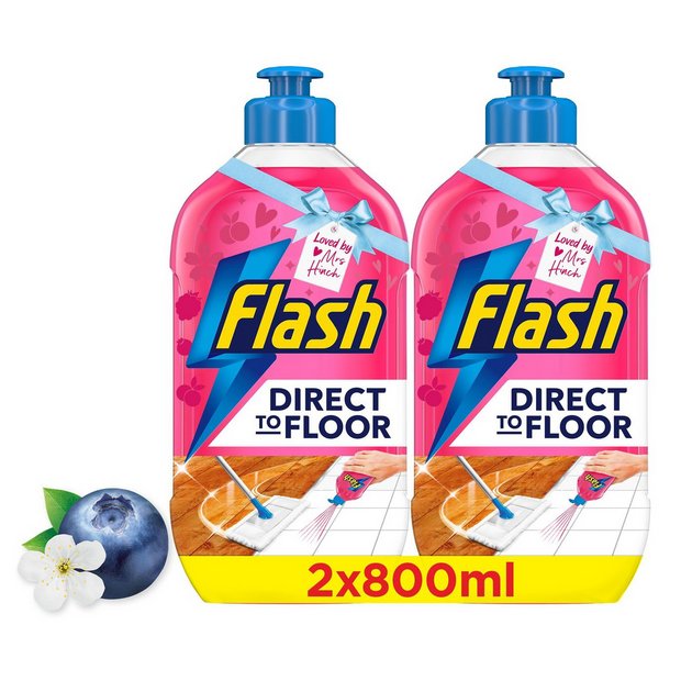 Flash Cherry Blossom floor cleaner 800ml twin pack (British brand)