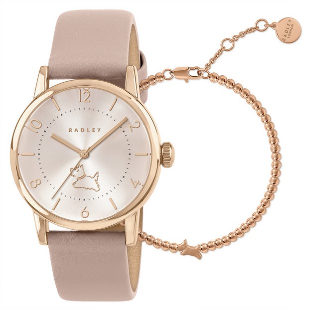 Radley Praire Pink watch set with rose gold - British product