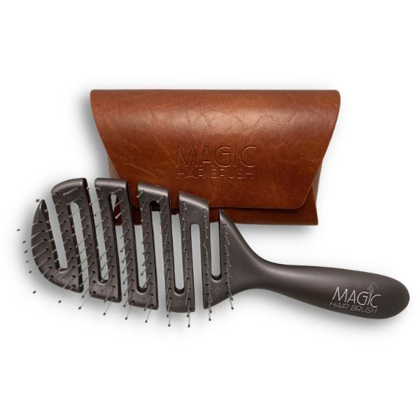 Magic Hair Detangling Brush Black with Wallet