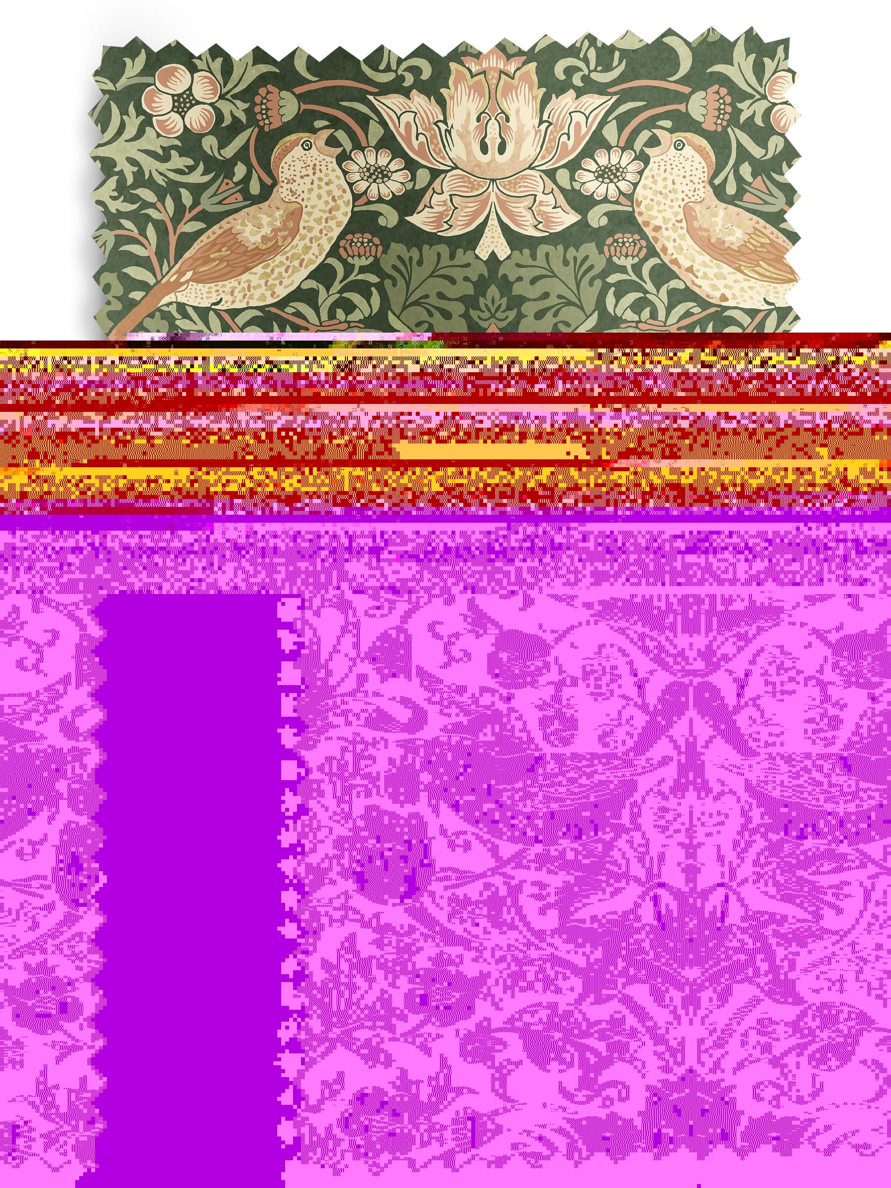 William Morris Strawberry Thief made to measure roller blind (British brand)
