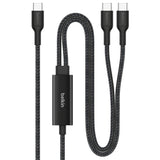 Belkin USB-C cable 1.5m black durable braided - British product