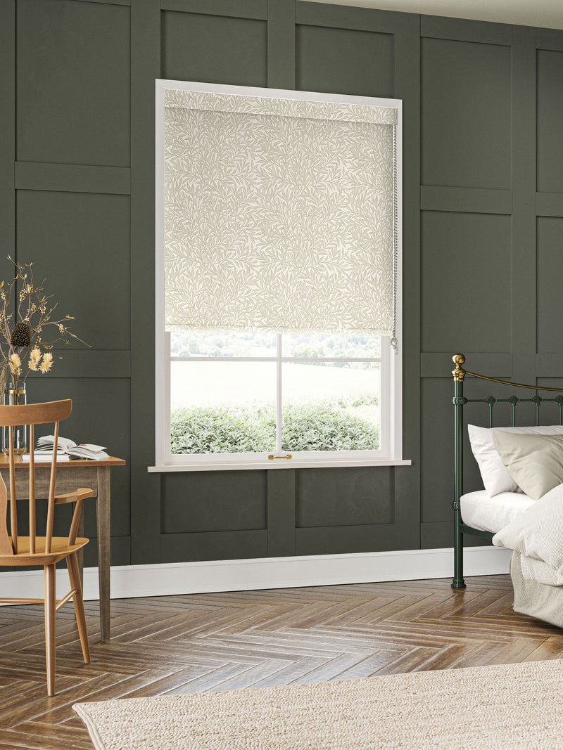 William Morris natural willow roller blind, UK version