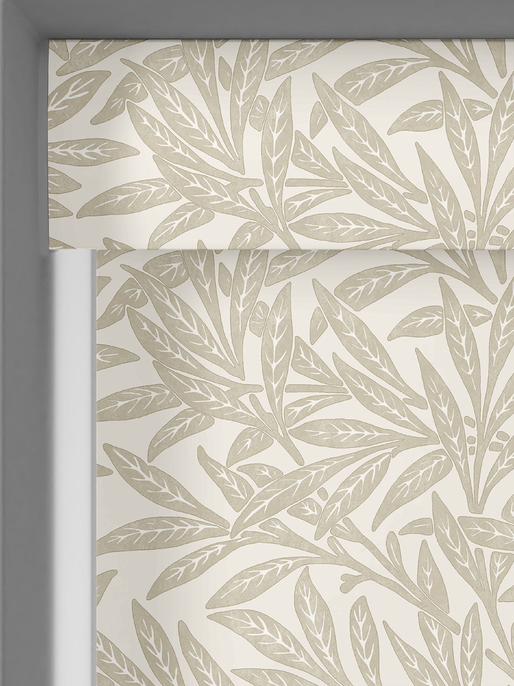 William Morris natural willow roller blind, UK version