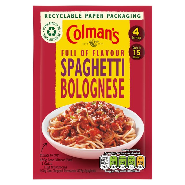 Colman's Spaghetti Bolognese Recipe Mix   44g