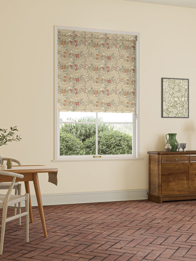 William Morris Natural Larkspur roller blind - British product