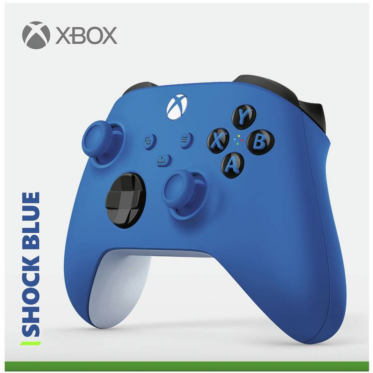 Microsoft Xbox wireless controller in blue - British product