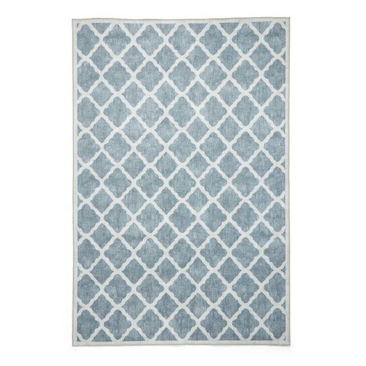 Think Rugs washable flatweave rug coral grey 76x150cm, UK version