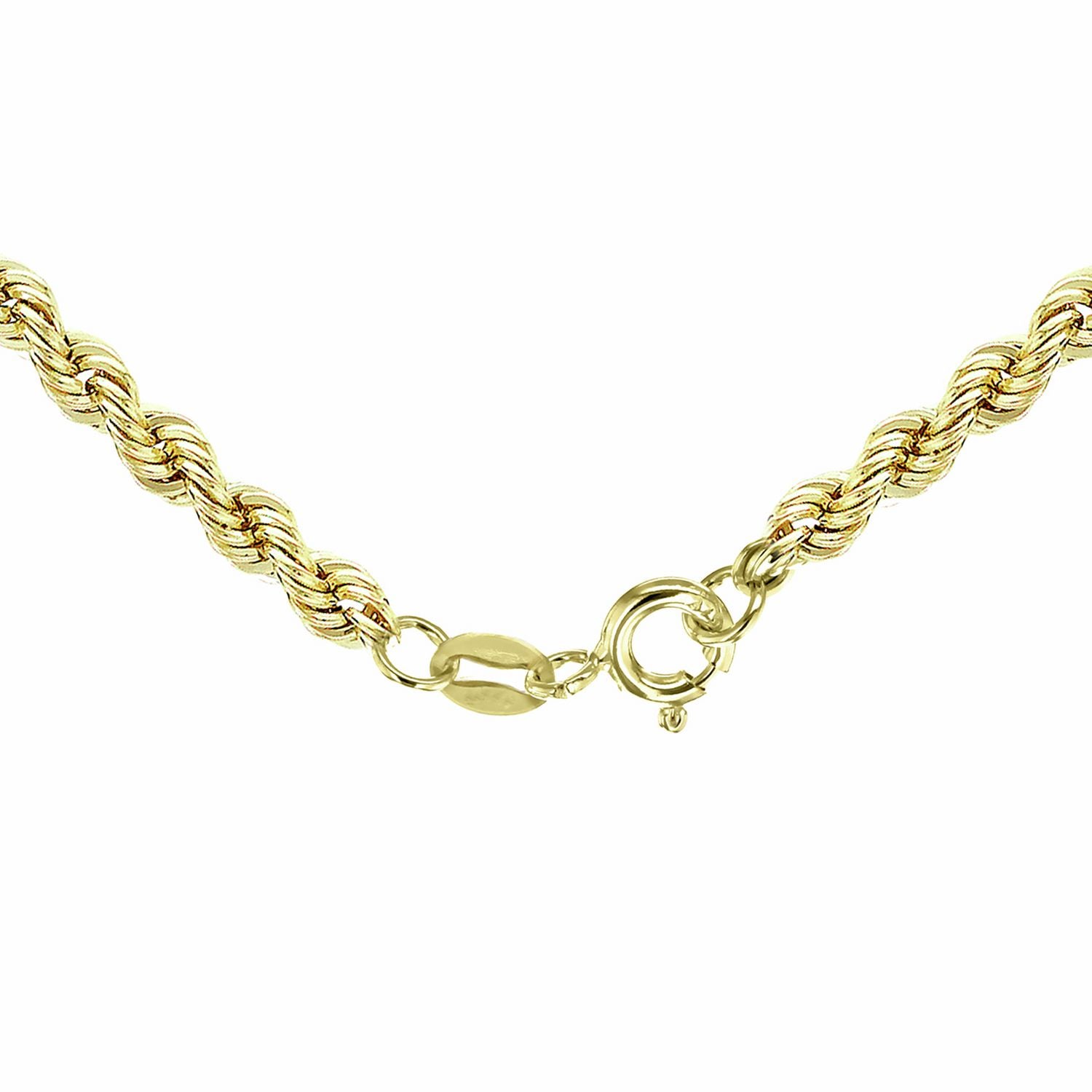 Revere 9ct yellow gold rope chain 18 inch, imported from the UK