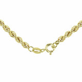 Revere 9ct yellow gold rope chain 18 inch, imported from the UK