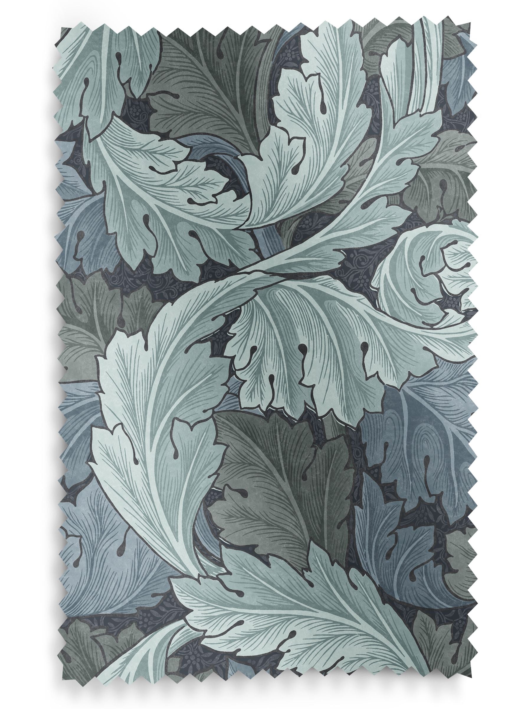 William Morris Indigo Blue Acanthus roller blind (British brand)