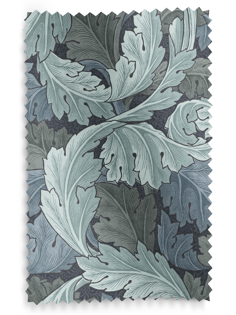 William Morris Indigo Blue Acanthus roller blind (British brand)