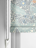 William Morris Blue Larkspur made to measure roller blind, imported from the UK