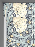 William Morris Pimpernel Indigo blue roller blind, UK version