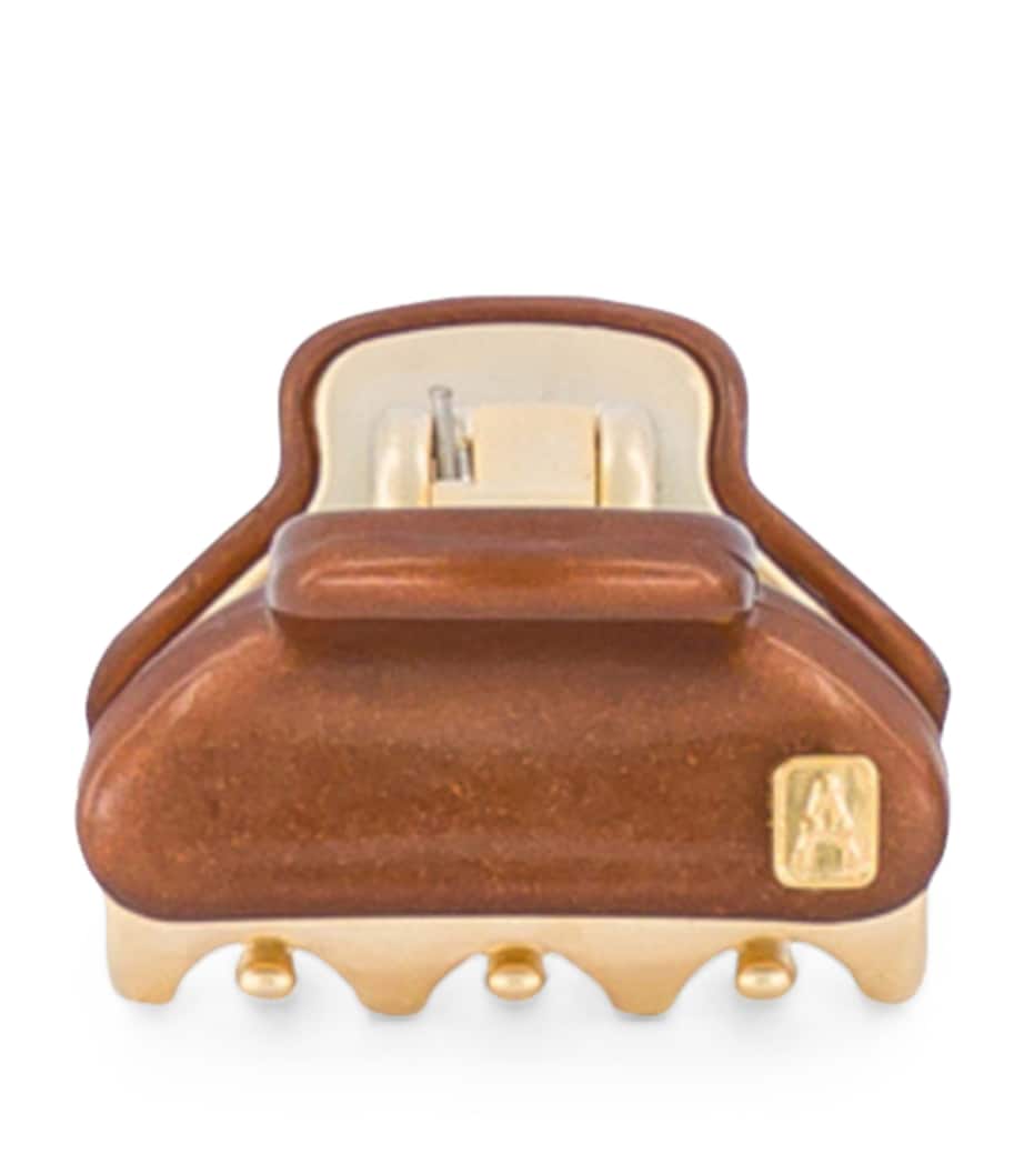 Alexandre de Paris mini gold-plated claw hair clip 1.8cm, UK version