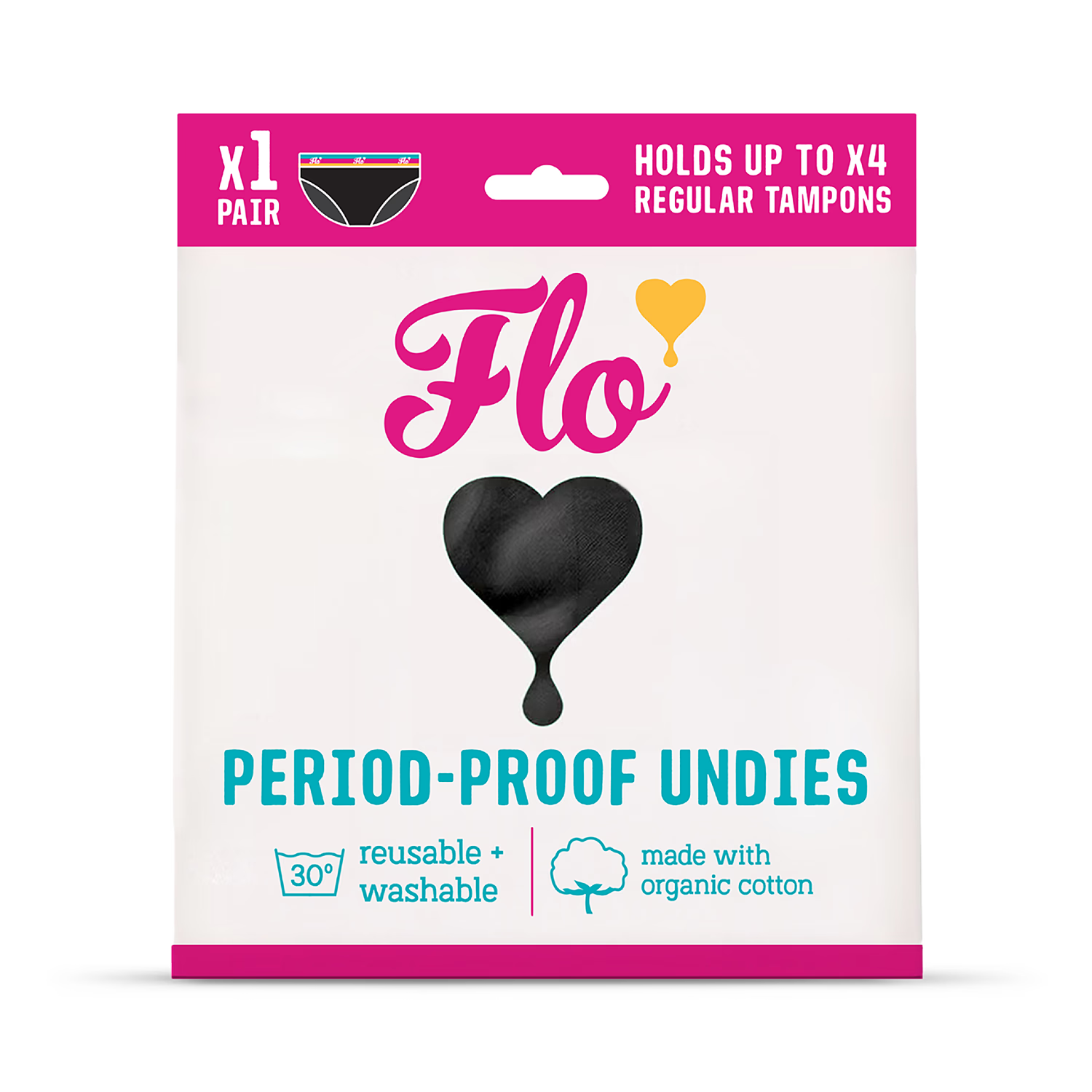 Here We Flo Period Pants Medium Flow Large - British product