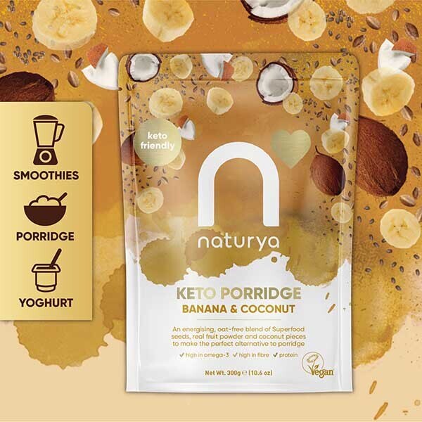 Naturya Keto Porridge Banana & Coconut 300g GOODS Superdrug   