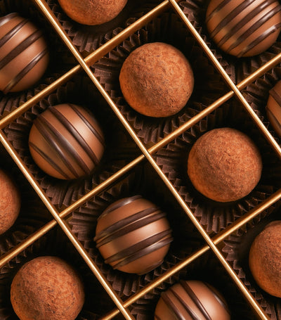 Harrods Rosé Champagne and Chocolate Truffles Gift Box- Buy online at McGrocer