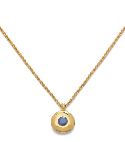 Harrods Monica Vinader Gold Vermeil and Sapphire September Birthstone Necklace- Buy online at McGrocer
