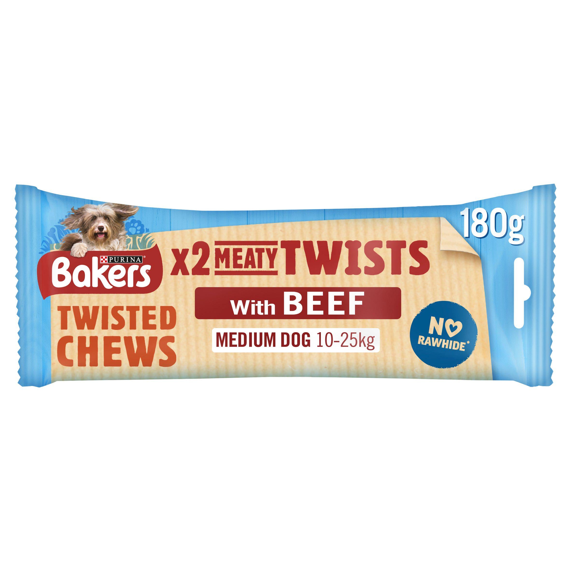 Bakers Meaty Twist Medium Dog Treats 180g GOODS Sainsburys   