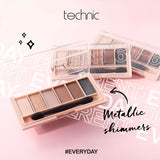 Technic Eyeshadow Palette Nudes 6 Shades (British brand)