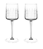 Christofle Graphik red wine glasses set of 2 190ml - British product
