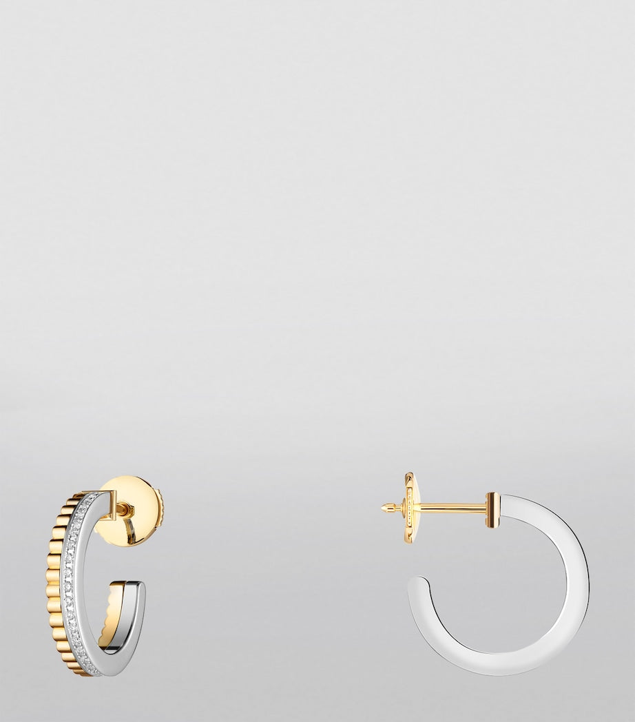 Boucheron Quatre Radiant Edition hoop earrings, imported from the UK