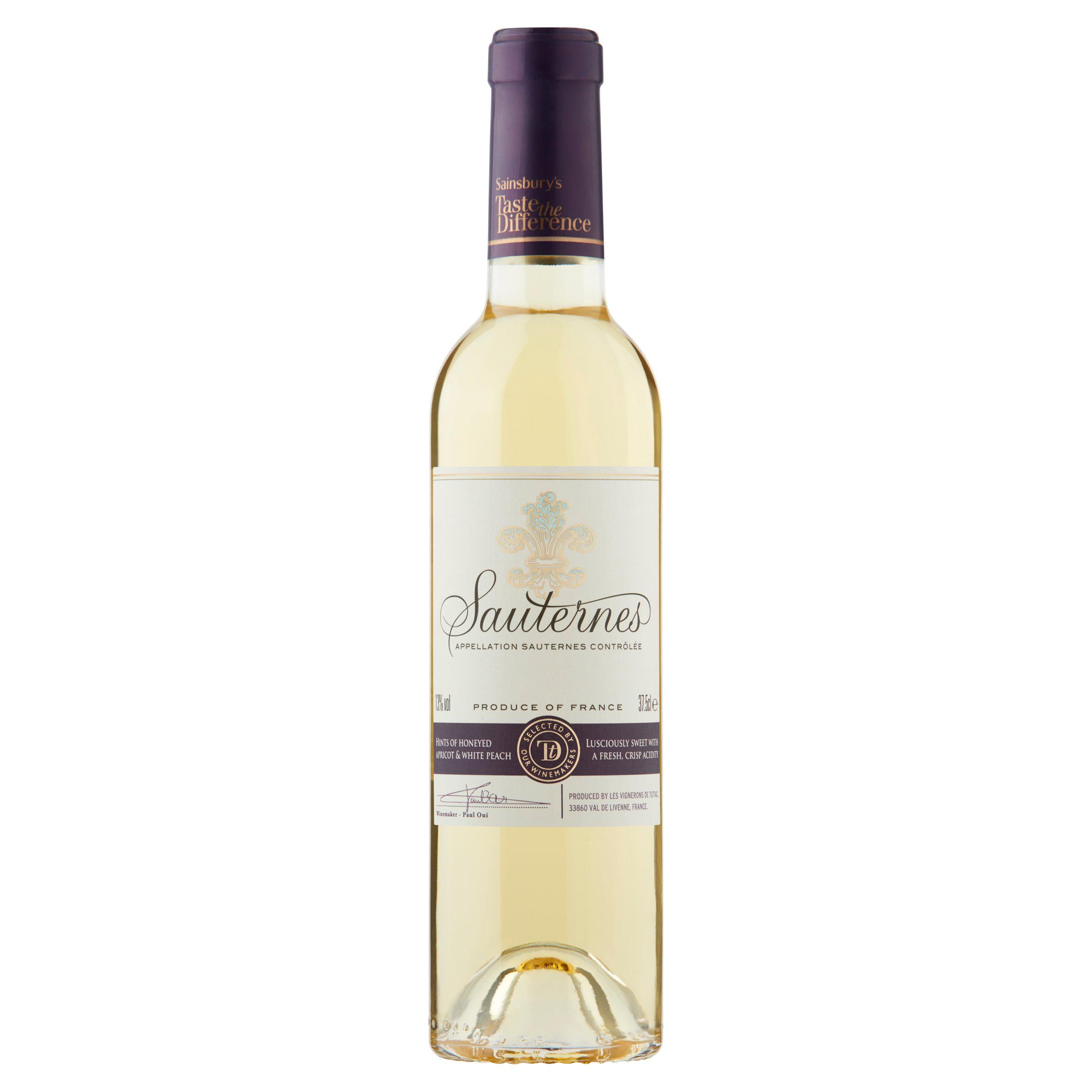 Sainsbury's Sauternes, Taste the Difference 37.5cl GOODS Sainsburys   