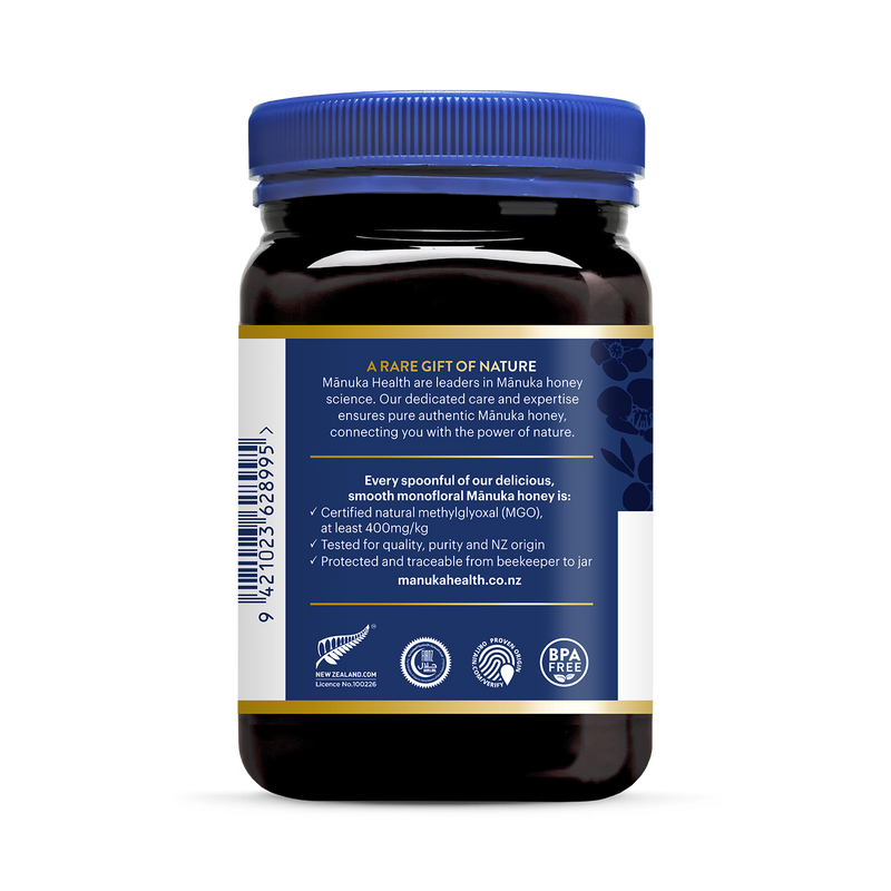 Manuka Health Manuka Honey MGO 400+ 500g (British brand)